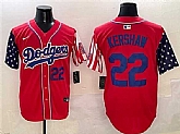 Men's Los Angeles Dodgers #22 Clayton Kershaw Red Limited Stitched Jersey,baseball caps,new era cap wholesale,wholesale hats